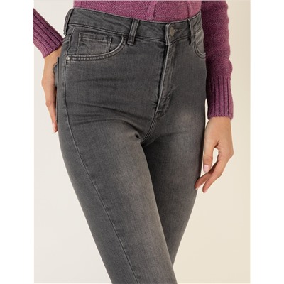 Koyu Gri Skinny Fit Jean Pantolon