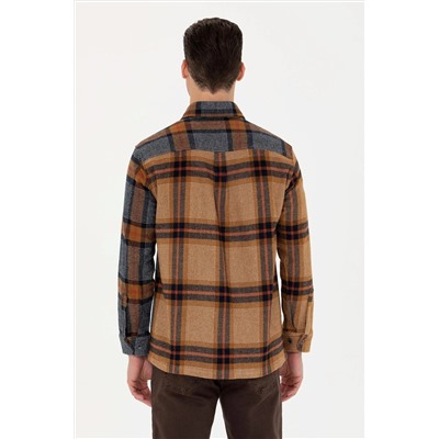 Erkek Oduncu Camel Gömlek