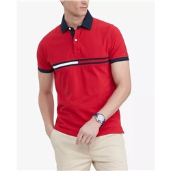 TOMMY HILFIGER Men's Custom-Fit Tanner Logo Polo