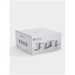 Набор кружек, 4 пр, 380 мл, голубые, Nova