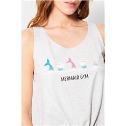 Camiseta de tirantes Moon Gris claro