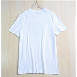 Футболка для пар из хлопка с лазерным принтом и буквами ГЕС*С