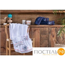 T1210T10183101 Tivolyo Home NAVY банное полотенце белый