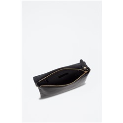 Bandolera de piel Aymavilles - Negro
