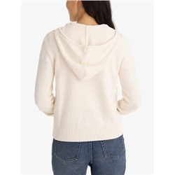 ZIP UP SWEATER WITH HOOD