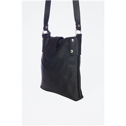 Bandolera de piel Negro