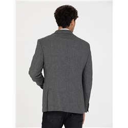 Siyah Ekstra Slim Fit Spor Ceket