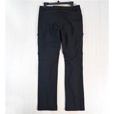 Мужские повседневные ветрозащитные и теплые брюки из софтшелла с флисовой подкладкой