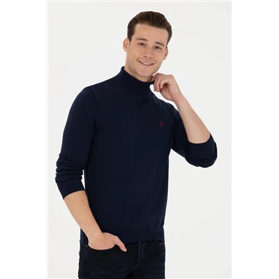 Erkek Lacivert Basic Kazak