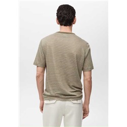 Мужская льняная футболка  Mang*o