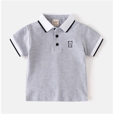 Рубашка поло с короткими рукавами для мальчиков 2025