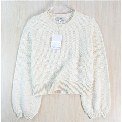 Женский вязаный крючком шерстяной свитер Макс Мар*а