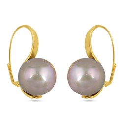 Серьги (Майорка 16мм шампань; покрытие золото), Есть комплект