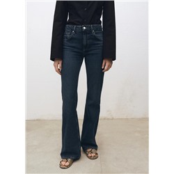 Jeans flare tiro alto