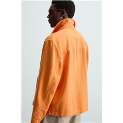 LINEN/COTTON OVERSHIRT