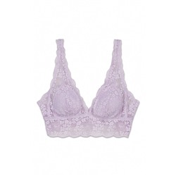 Sujetador bralette halter encaje lila