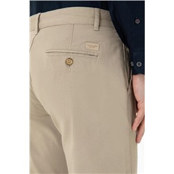 Erkek Koyu Bej Kanvas Pantolon