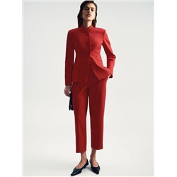 Брюки зауженного кроя из костюмной шерсти, D397/bedrum