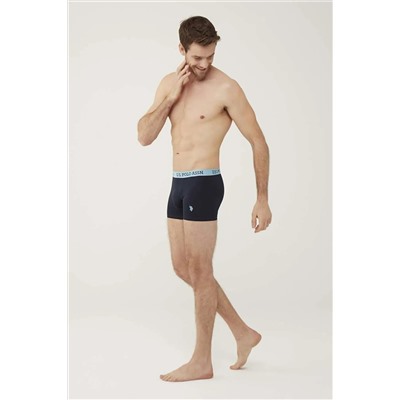U.S. Polo Assn. 80446 Erkek Turkuaz-lacivert-gri 3'lü Boxer