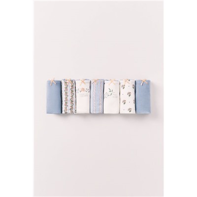 Pack 7 tangas algodón mix estampado