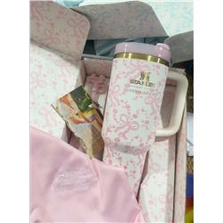 Термокружка  в подарочной, упаковке с чехлом и трубочкой