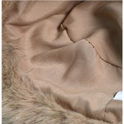 Теплая утепленная панама с искусственным мехом лисы MN*G