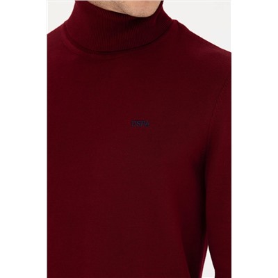 Erkek Bordo Basic Kazak