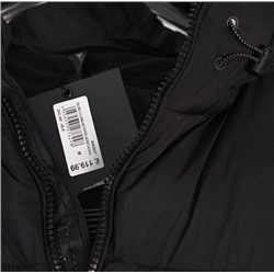 Мужское стеганое пальто с капюшоном