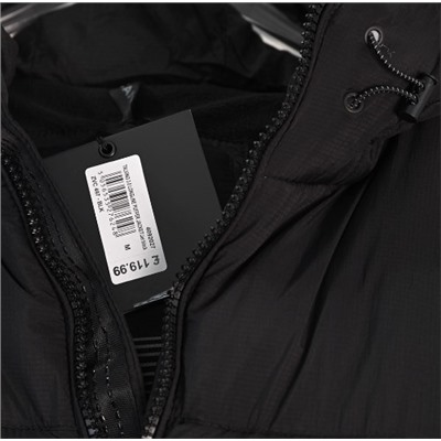 Мужское стеганое пальто с капюшоном