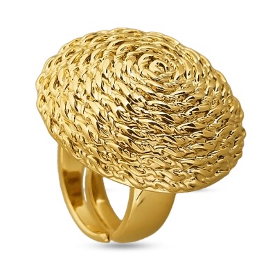 Кольцо Релакс (покрытие золото) 3см, Есть комплект