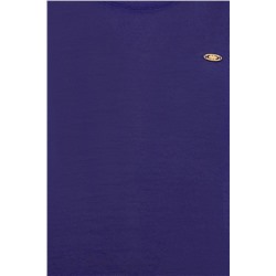 Kadın Mavi Bisiklet Yaka Tişört