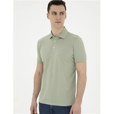 Çağla Yeşili Slim Fit Merserize Tişört