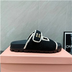 Вязанные шлепки МИУ МИ*У