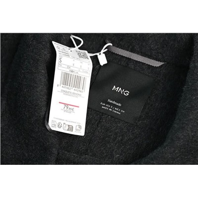 Однобортное свободное шерстяное пальто МАНГ*О