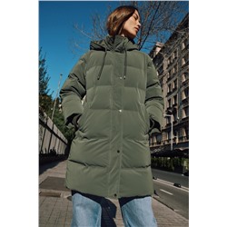 SEMI-LONG RUBBERISED WINDPROOF ANORAK