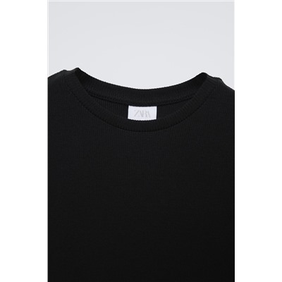 RIBBED BALLOON DRESS