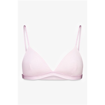 Sujetador triangular microfibra brillo rosa