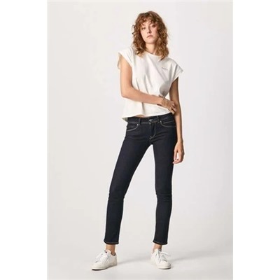 Jeans fit slim cropped New Brooke Negro