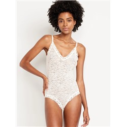 V-Neck Lace Bodysuit