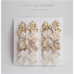 Заколочки-бантики для волос