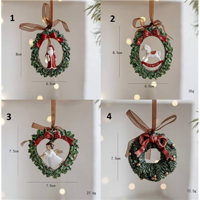 Елочные игрушки в ретро стиле 🎄Материал: смола. Набор 2 шт