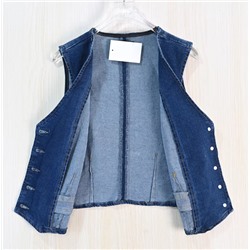 Женский джинсовый жилет