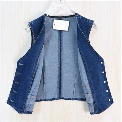 Женский джинсовый жилет