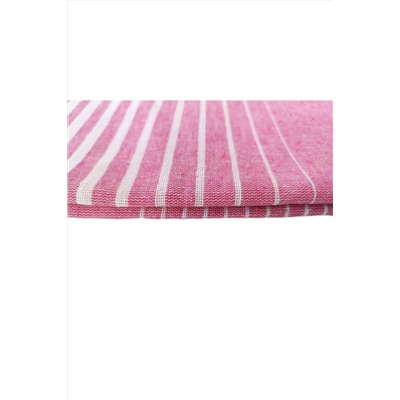 Peştanoz Peştemal , Rejenere Pamuklu 100x170 Gölgeli Model,fuşya , Plaj Havlusu , Banyo Havlusu