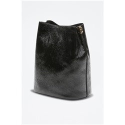 Bandolera de piel Bruna Negro