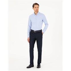 Açık Mavi Slim Fit Uzun Kollu Gömlek