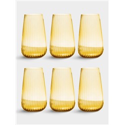 Набор стаканов для воды, 6 пр, 570 мл, Opium, янтарные