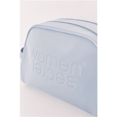 Neceser mediano doble cremallera azul