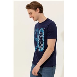 Erkek Lacivert Bisiklet Yaka Tişört