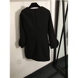 Женское платье с длинным рукавом и объемными цветами на манжетах  Valentin*o